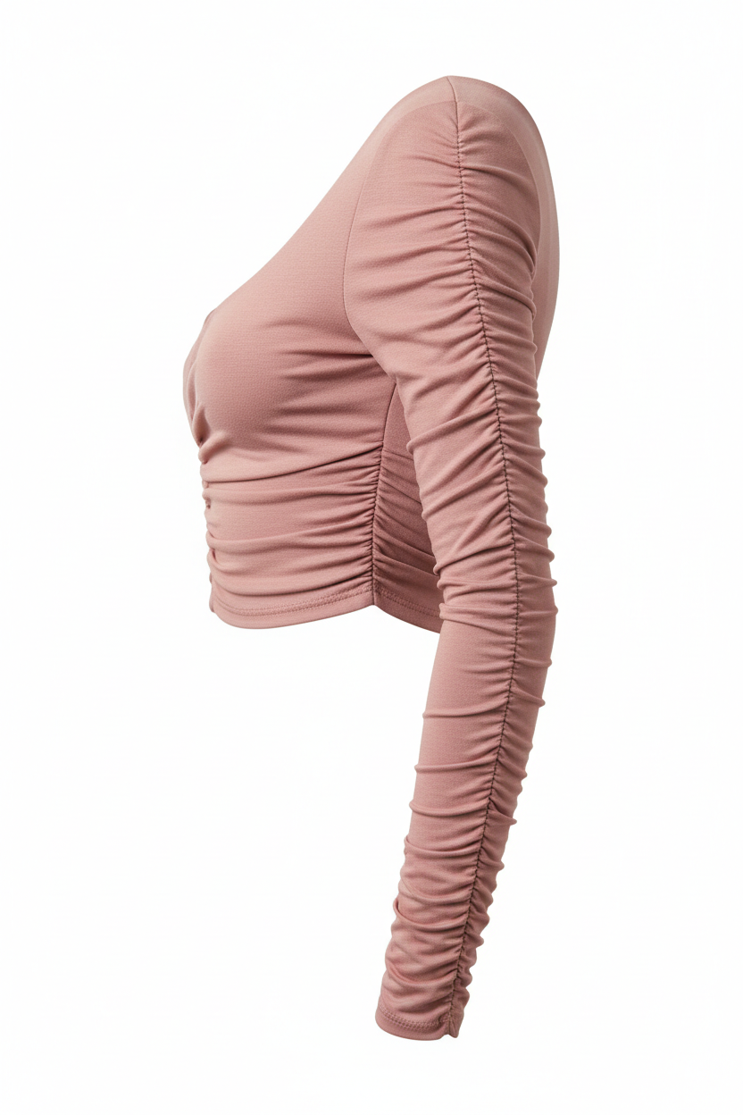 Ruched Crop Top - Side view