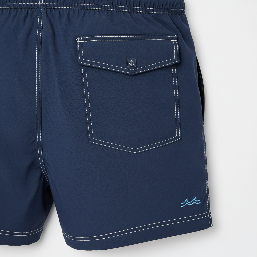 Celero Solid Swim Shorts detail