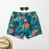 Celero Printed Swim Shorts flat lay