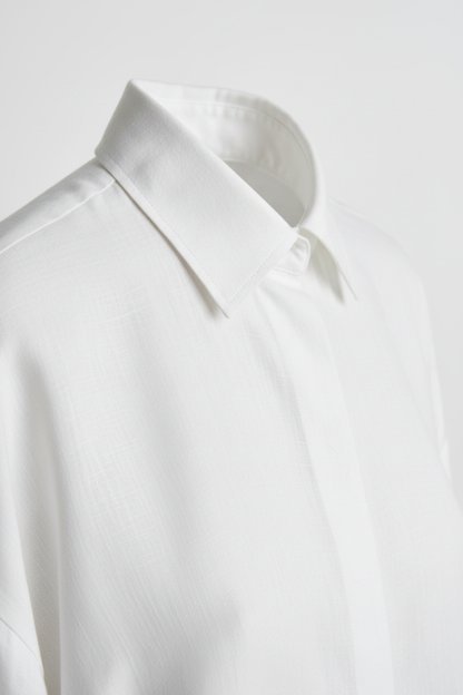 Oversized Linen Shirt - Detail