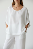 Breezy Linen Top - Front view