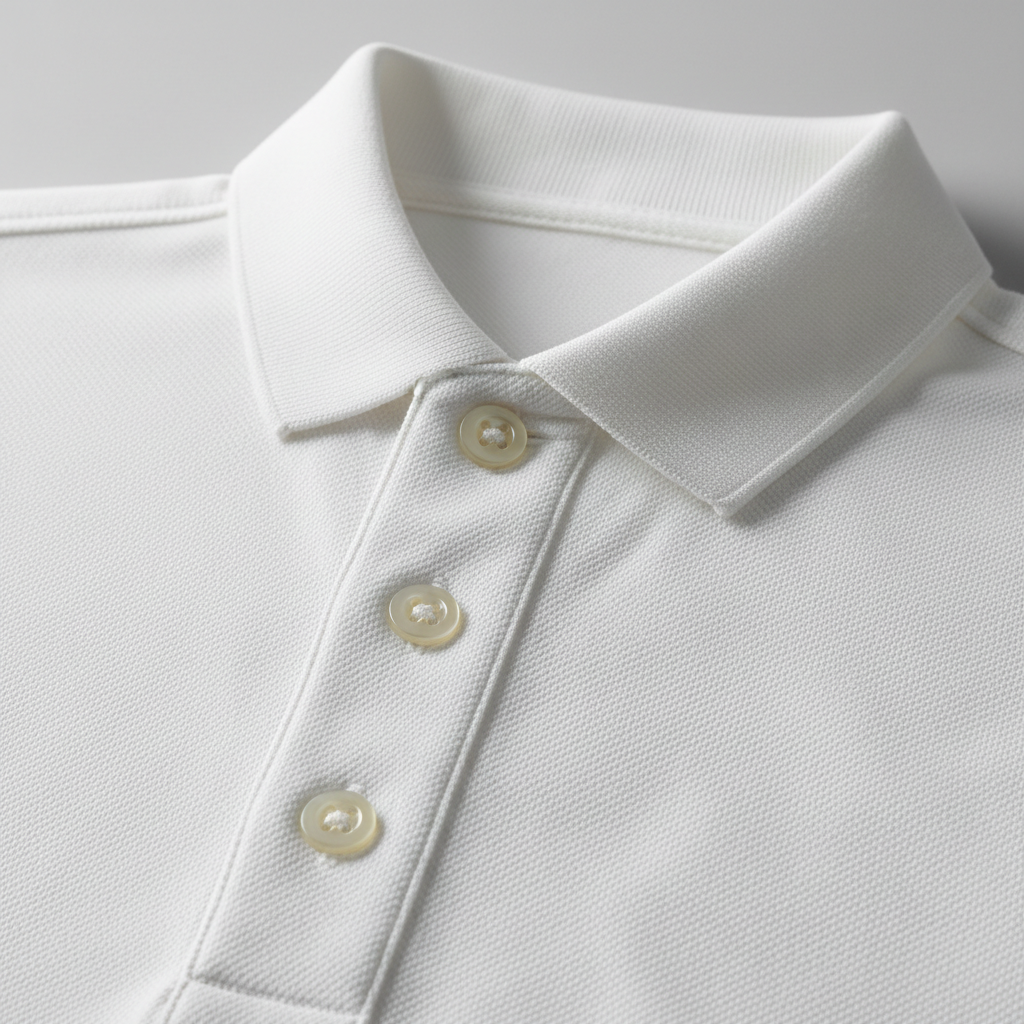 Celero Classic Polo White detail