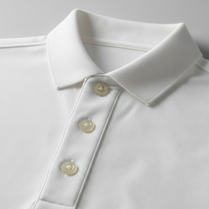 Celero Classic Polo White detail