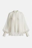 Sheer Chiffon Blouse - Front view