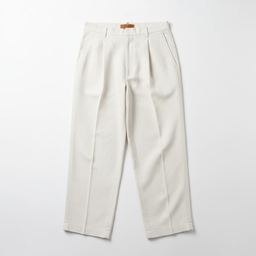 Celero Wide Leg Relaxed Trousers – Stone White