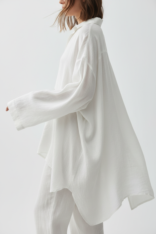 Breezy Linen Top - Side view