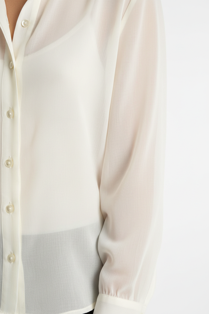 Sheer Chiffon Blouse - Detail